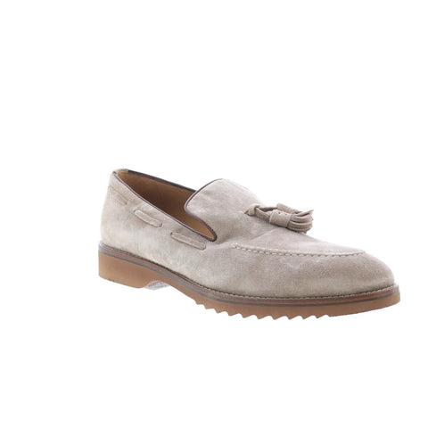 Pastori by Di Bianco GB317 Mens Gray Suede Loafers & Slip Ons Casual Shoes