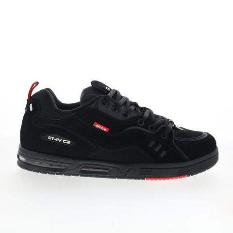 Globe CT-4 GBCT4 Mens Black Suede Lace Up Skate Inspired Sneakers Shoes