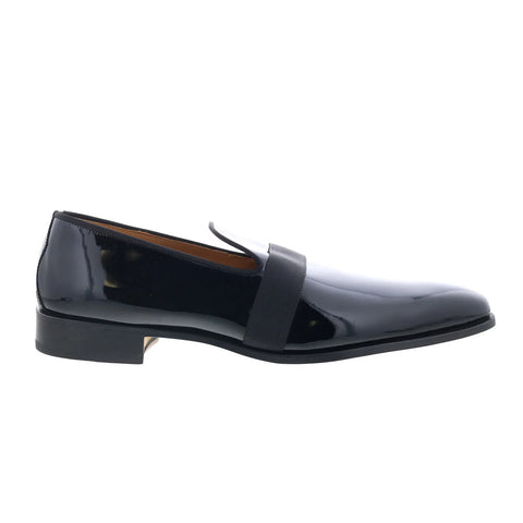 Di Bianco Vernice Tuxedo GBF786 Mens Black Loafers & Slip Ons Casual Shoes