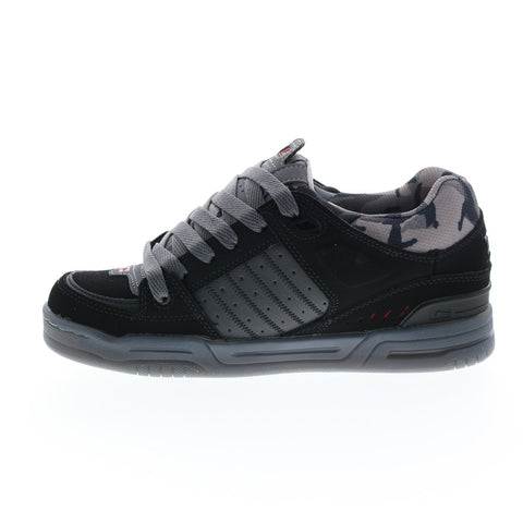 Globe Fusion GBFUS Mens Black Nubuck Lace Up Skate Inspired Sneakers Shoes