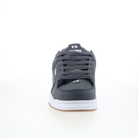 Globe Fusion GBFUS Mens Black Leather Lace Up Skate Inspired Sneakers Shoes