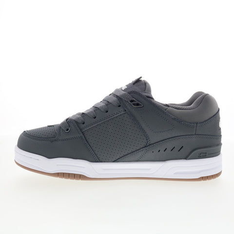 Globe Fusion GBFUS Mens Black Leather Lace Up Skate Inspired Sneakers Shoes