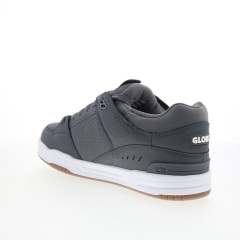 Globe Fusion GBFUS Mens Black Leather Lace Up Skate Inspired Sneakers Shoes