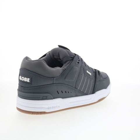 Globe Fusion GBFUS Mens Black Leather Lace Up Skate Inspired Sneakers Shoes