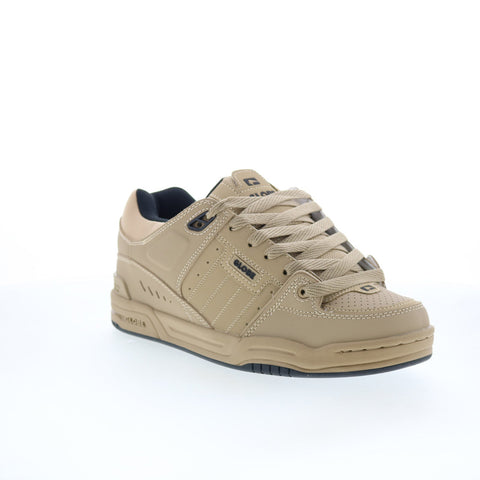 Globe Fusion GBFUS Mens Brown Leather Lace Up Skate Inspired Sneakers Shoes