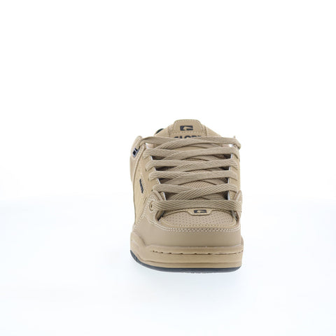 Globe Fusion GBFUS Mens Brown Leather Lace Up Skate Inspired Sneakers Shoes