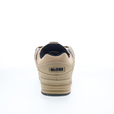 Globe Fusion GBFUS Mens Brown Leather Lace Up Skate Inspired Sneakers Shoes