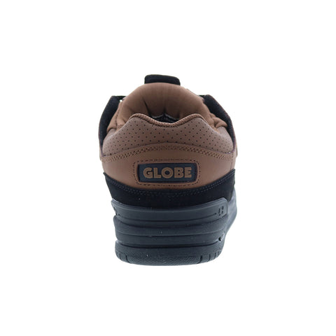 Globe Fusion GBFUS Mens Brown Leather Lace Up Skate Inspired Sneakers Shoes