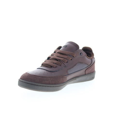 Globe Holand GBHOLAND Mens Brown Leather Skate Inspired Sneakers Shoes