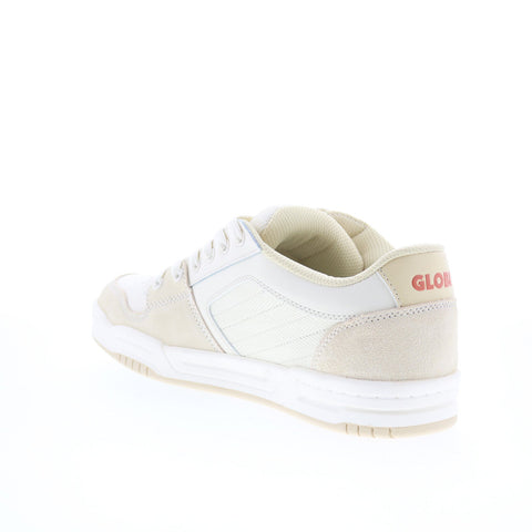 Globe Mojo 2.0 GBMOJO2 Mens White Suede Skate Inspired Sneakers Shoes