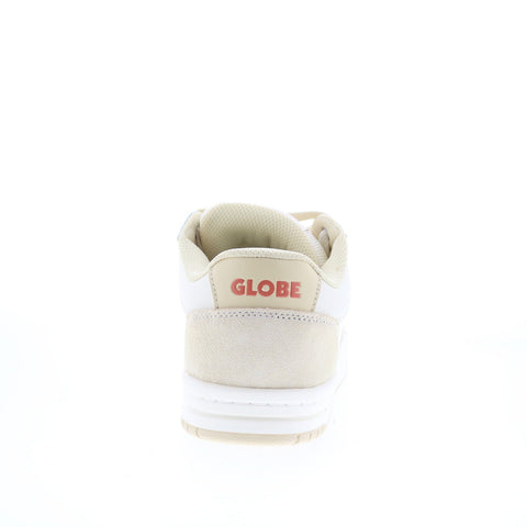 Globe Mojo 2.0 GBMOJO2 Mens White Suede Skate Inspired Sneakers Shoes