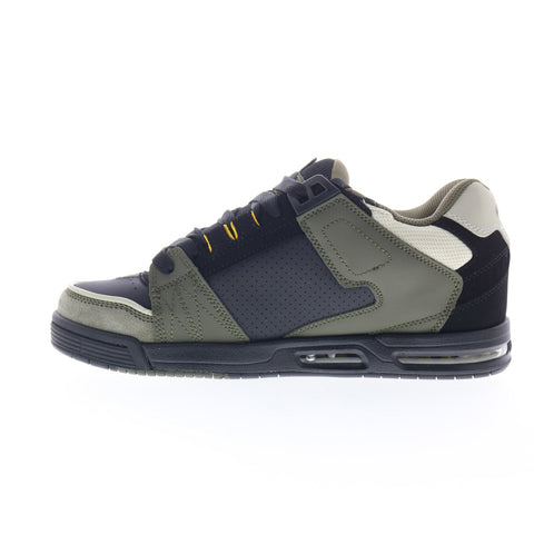 Globe Sabre GBSABR Mens Black Leather Lace Up Skate Inspired Sneakers Shoes