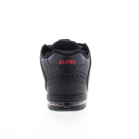 Globe Sabre GBSABR Mens Black Leather Lace Up Skate Inspired Sneakers Shoes