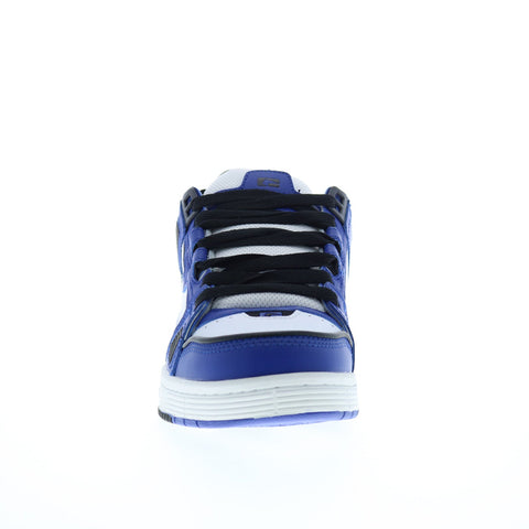 Globe Sabre GBSABR Mens Blue Leather Lace Up Skate Inspired Sneakers Shoes