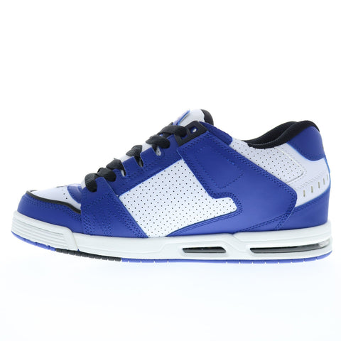 Globe Sabre GBSABR Mens Blue Leather Lace Up Skate Inspired Sneakers Shoes