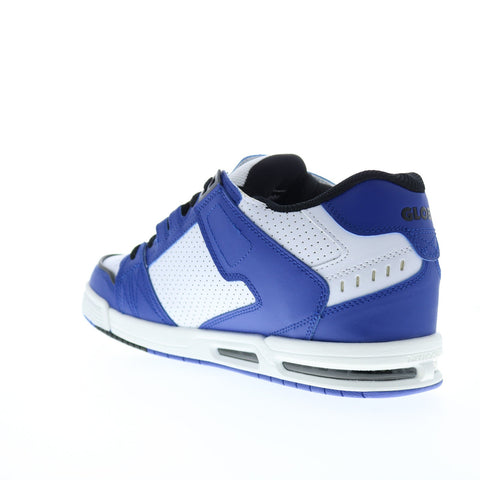 Globe Sabre GBSABR Mens Blue Leather Lace Up Skate Inspired Sneakers Shoes