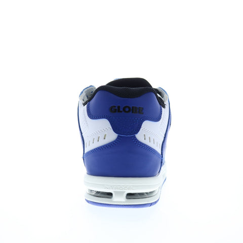 Globe Sabre GBSABR Mens Blue Leather Lace Up Skate Inspired Sneakers Shoes