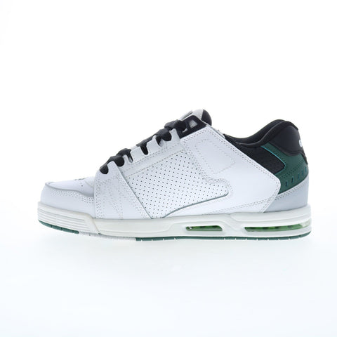 Globe Sabre GBSABR Mens White Leather Lace Up Skate Inspired Sneakers Shoes