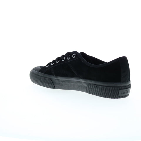 Globe Surplus GBSURP Mens Black Suede Lace Up Skate Inspired Sneakers Shoes