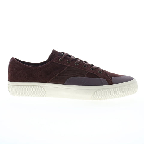 Globe Surplus GBSURP Mens Burgundy Suede Skate Inspired Sneakers Shoes