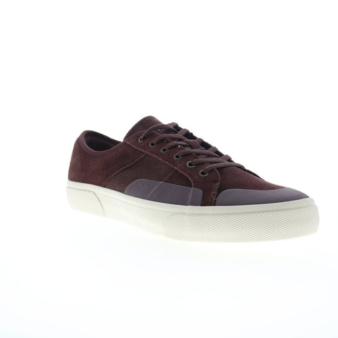 Globe Surplus GBSURP Mens Burgundy Suede Skate Inspired Sneakers Shoes