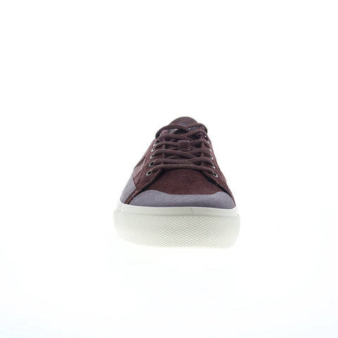 Globe Surplus GBSURP Mens Burgundy Suede Skate Inspired Sneakers Shoes