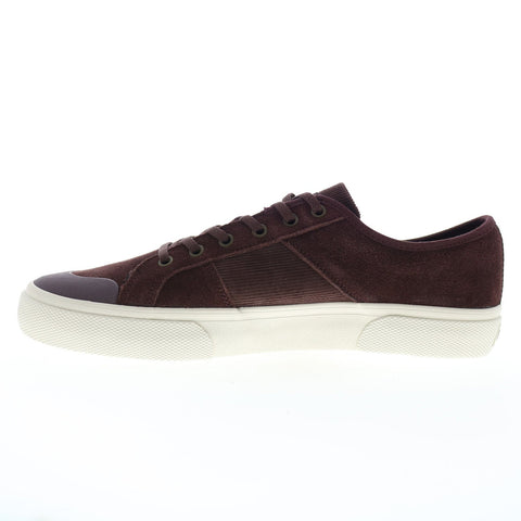Globe Surplus GBSURP Mens Burgundy Suede Skate Inspired Sneakers Shoes