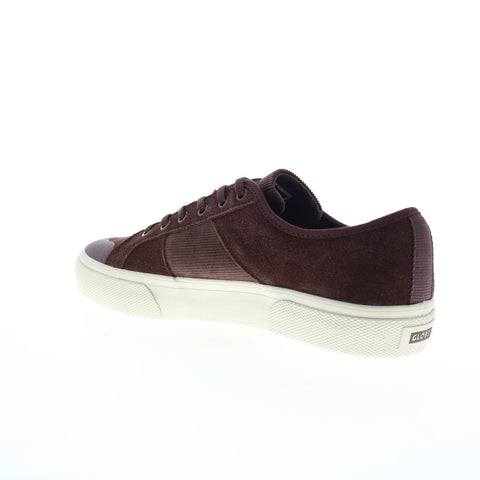 Globe Surplus GBSURP Mens Burgundy Suede Skate Inspired Sneakers Shoes
