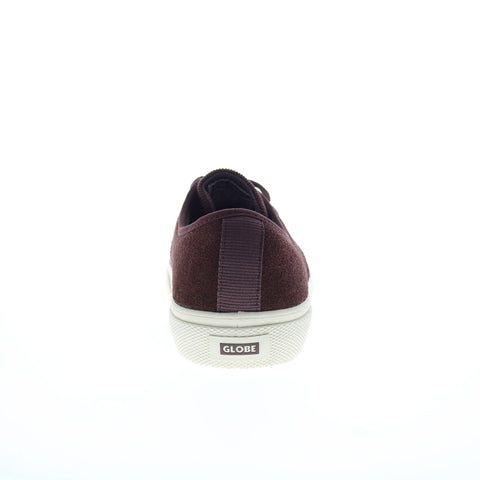 Globe Surplus GBSURP Mens Burgundy Suede Skate Inspired Sneakers Shoes