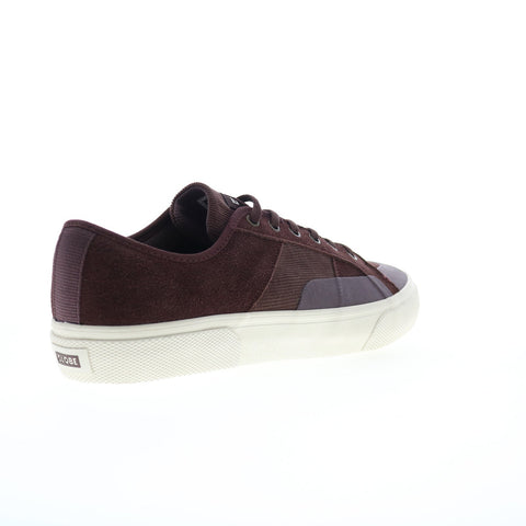 Globe Surplus GBSURP Mens Burgundy Suede Skate Inspired Sneakers Shoes