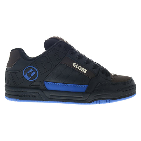 Globe Tilt GBTILT Mens Black Leather Lace Up Skate Inspired Sneakers Shoes