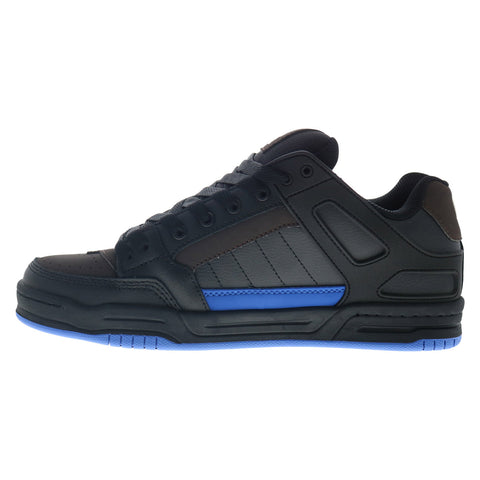 Globe Tilt GBTILT Mens Black Leather Lace Up Skate Inspired Sneakers Shoes