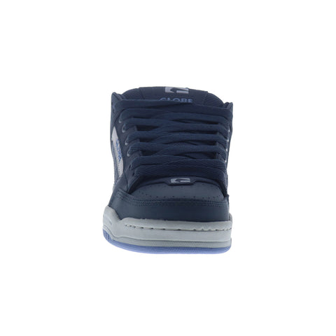 Globe Tilt GBTILT Mens Blue Leather Lace Up Skate Inspired Sneakers Shoes