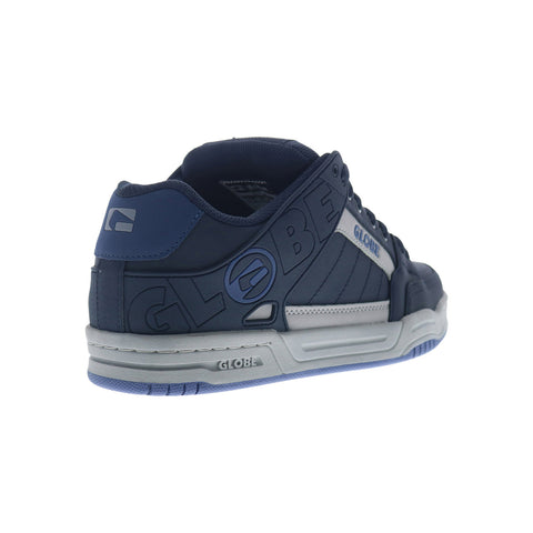 Globe Tilt GBTILT Mens Blue Leather Lace Up Skate Inspired Sneakers Shoes