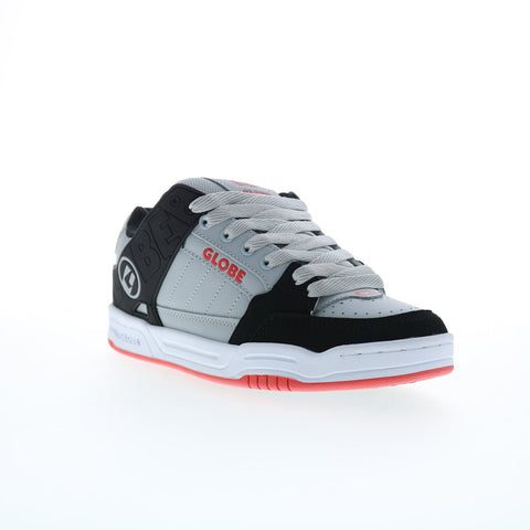 Globe Tilt GBTILT Mens Gray Leather Lace Up Skate Inspired Sneakers Shoes