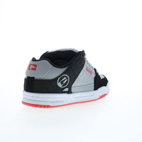 Globe Tilt GBTILT Mens Gray Leather Lace Up Skate Inspired Sneakers Shoes