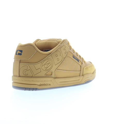 Globe Tilt GBTILT Mens Brown Leather Lace Up Skate Inspired Sneakers Shoes