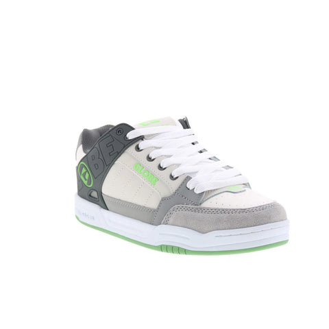 Globe Tilt GBTILT Mens Gray Leather Skate Inspired Sneakers Shoes