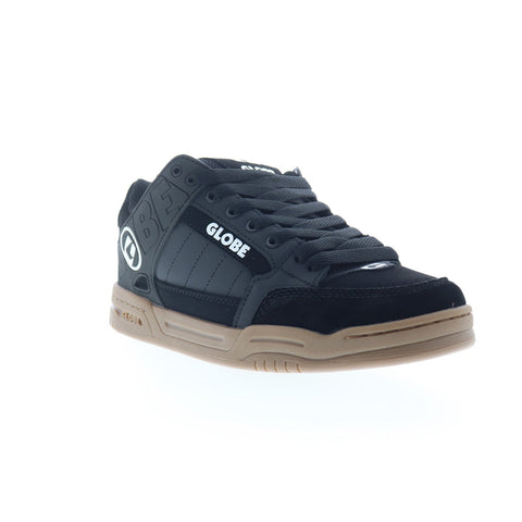 Globe Tilt GBTILT Mens Black Leather Lace Up Skate Inspired Sneakers Shoes