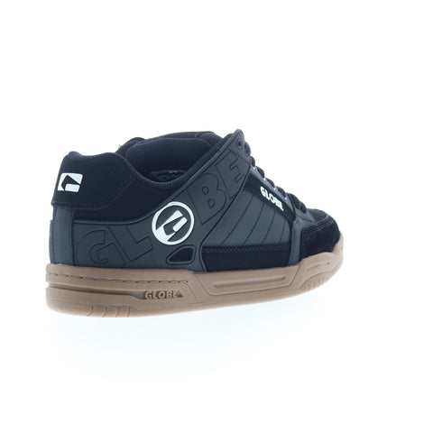 Globe Tilt GBTILT Mens Black Leather Lace Up Skate Inspired Sneakers Shoes