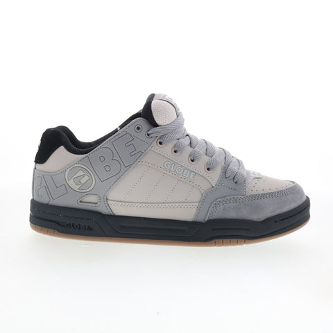 Globe Tilt GBTILT Mens Gray Suede Lace Up Skate Inspired Sneakers Shoes