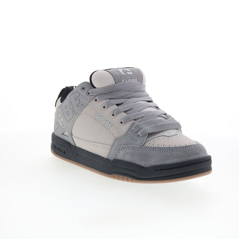Globe Tilt GBTILT Mens Gray Suede Lace Up Skate Inspired Sneakers Shoes