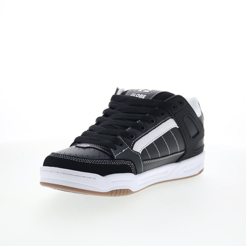 Globe Tilt GBTILT Mens Black Leather Lace Up Skate Inspired Sneakers Shoes