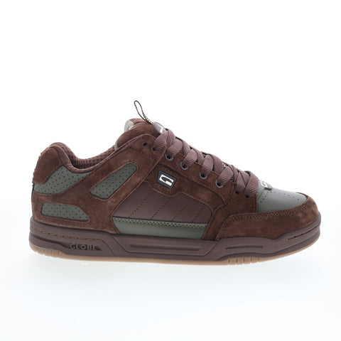 Globe Tilt Prime GBTILTPR Mens Brown Suede Skate Inspired Sneakers Shoes
