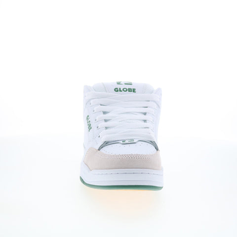Globe Tilt GBTILT Mens White Leather Lace Up Skate Inspired Sneakers Shoes