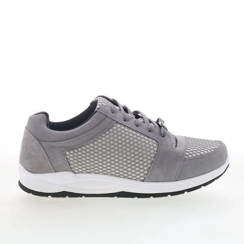 Drew Gemini 10296-43 Womens Gray Mesh Lace Up Lifestyle Sneakers Shoes