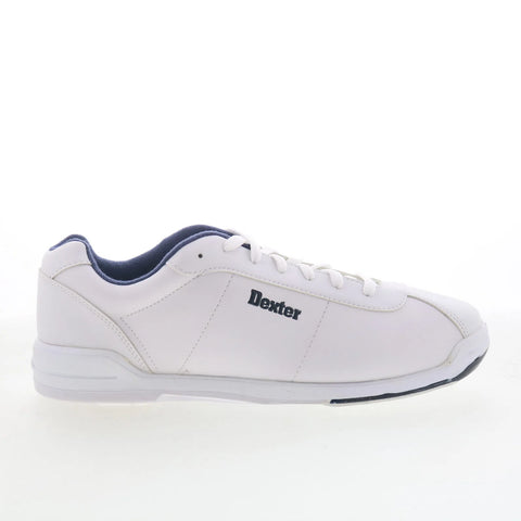 Dexter B2417-8 B2417-8 Mens White Synthetic Lace Up Athletic Bowling Shoes