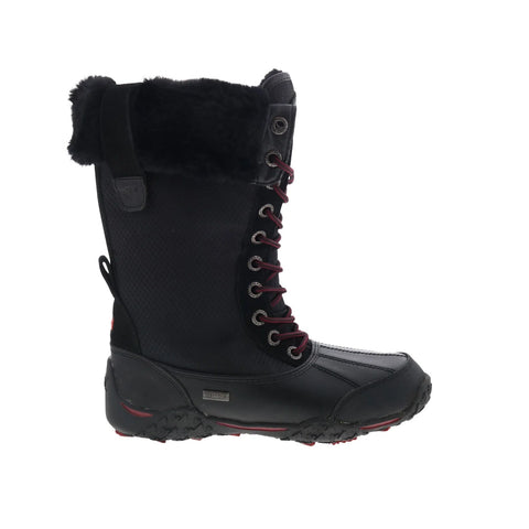 Pajar Genevieve 53162 Womens Black Leather Lace Up Casual Dress Boots