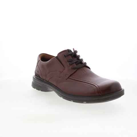 Clarks Gessler Lace Mens Brown Wide Oxfords & Lace Ups Casual Shoes