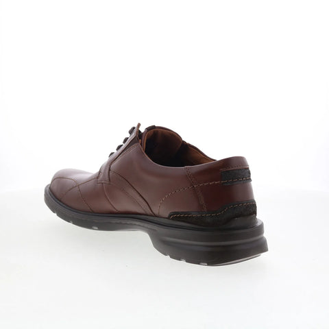 Clarks Gessler Lace Mens Brown Wide Oxfords & Lace Ups Casual Shoes